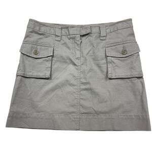 Tommy Hilfiger Light Gray Cargo Skirt‎ Women's Size 8